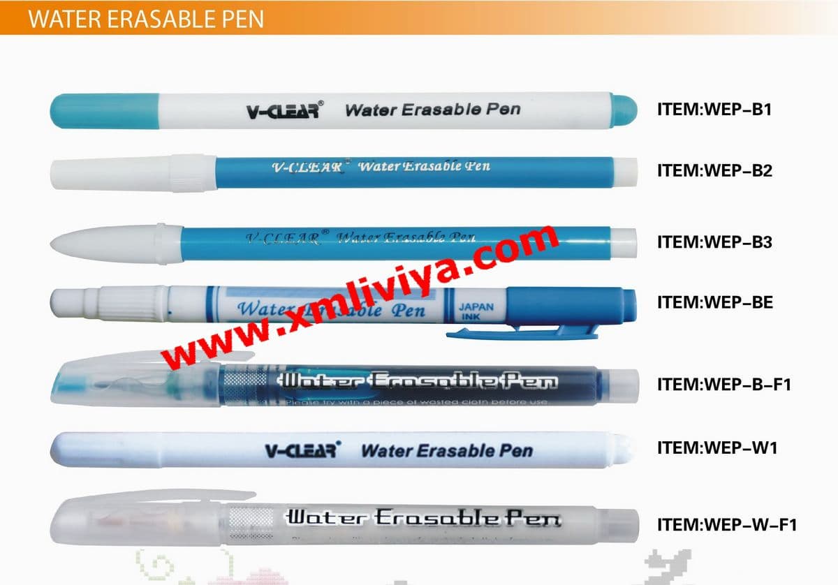 Water Erasable Pen-Water Soluble Marking Pen-for Cross Stitch-Patchwork-Garment